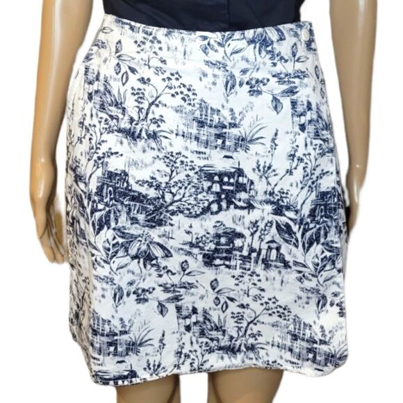 David N Sport Knee Length Graphic Print A-Line skort. - Picture 1 of 14